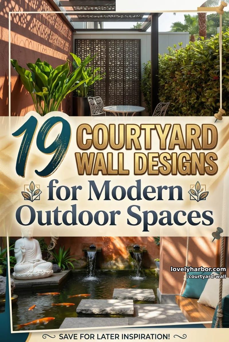 19 Courtyard Wall Designs for a Modern Outdoor Retreat 46 courtyard wall - Collage 45