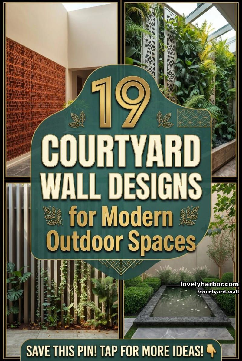 19 Courtyard Wall Designs for a Modern Outdoor Retreat 47 courtyard wall - Collage 46