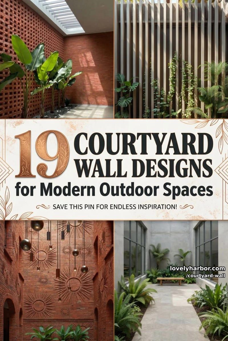 19 Courtyard Wall Designs for a Modern Outdoor Retreat 49 courtyard wall - Collage 48