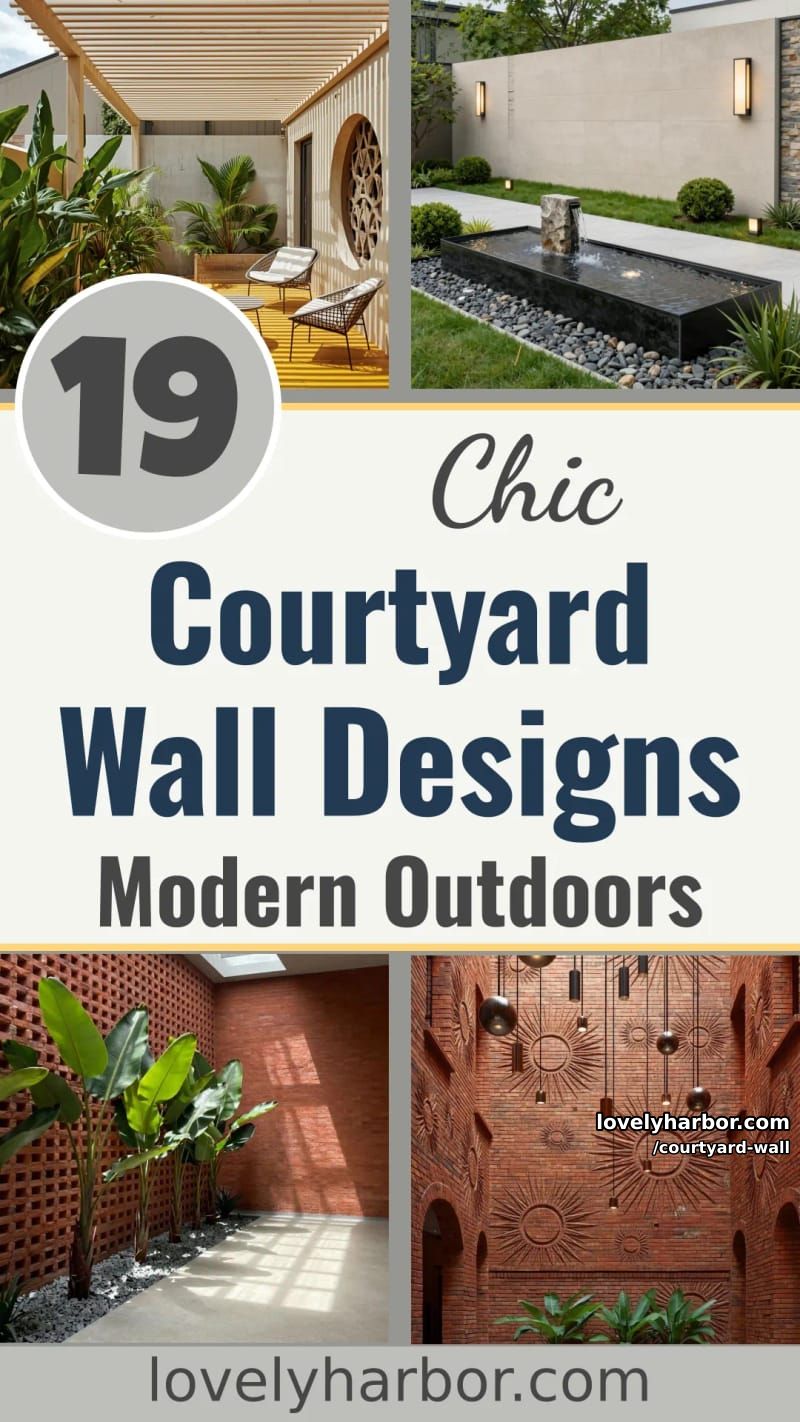 19 Courtyard Wall Designs for a Modern Outdoor Retreat 50 courtyard wall - Collage 49