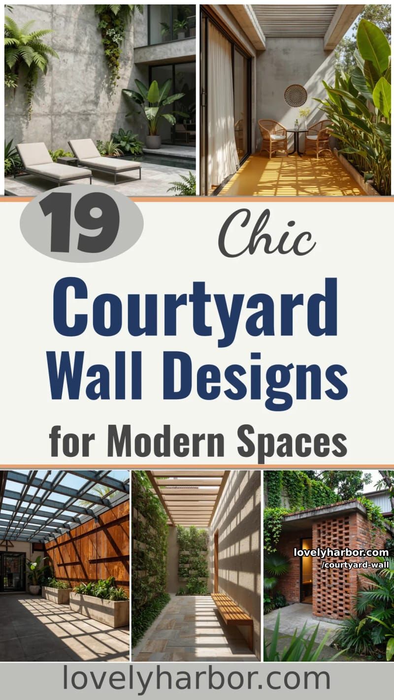 19 Courtyard Wall Designs for a Modern Outdoor Retreat 53 courtyard wall - Collage 52
