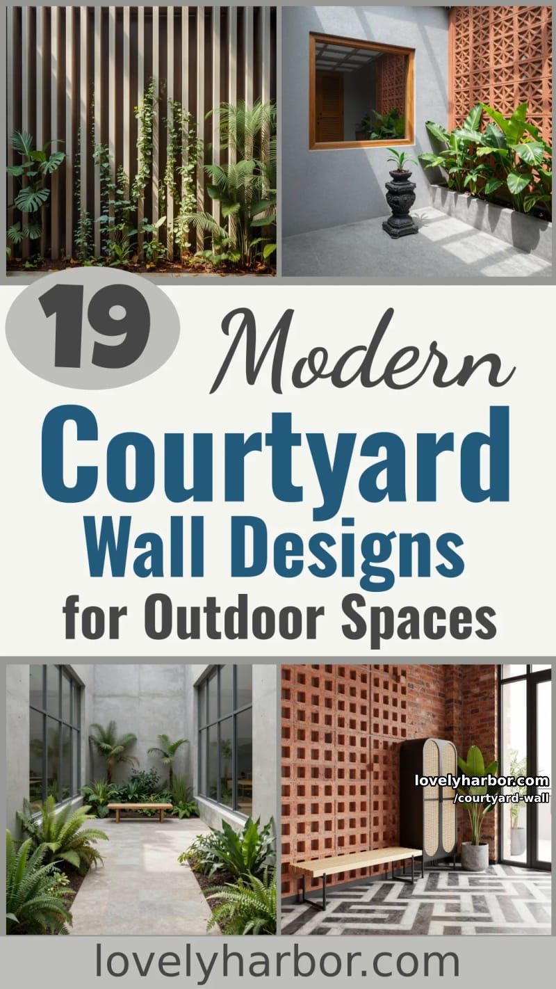 19 Courtyard Wall Designs for a Modern Outdoor Retreat 55 courtyard wall - Collage 54