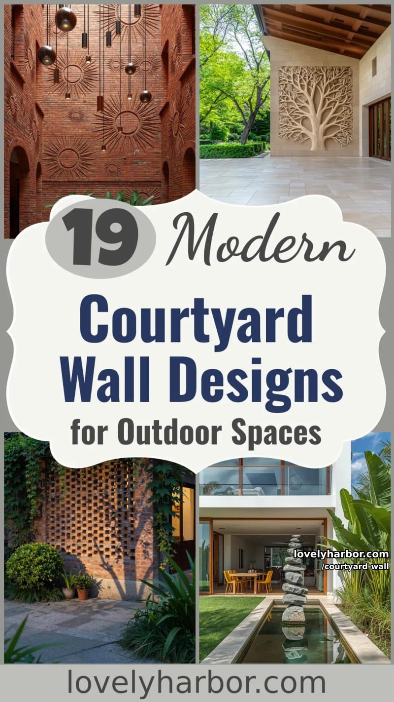 19 Courtyard Wall Designs for a Modern Outdoor Retreat 60 courtyard wall - Collage 59