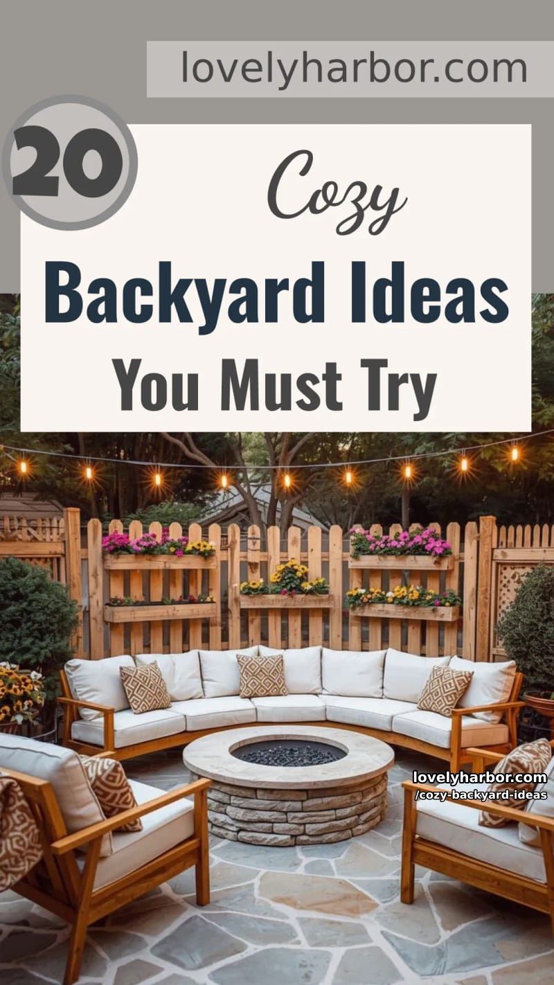 20 Cozy Backyard Ideas You Must Try 66 cozy backyard ideas - Collage 65