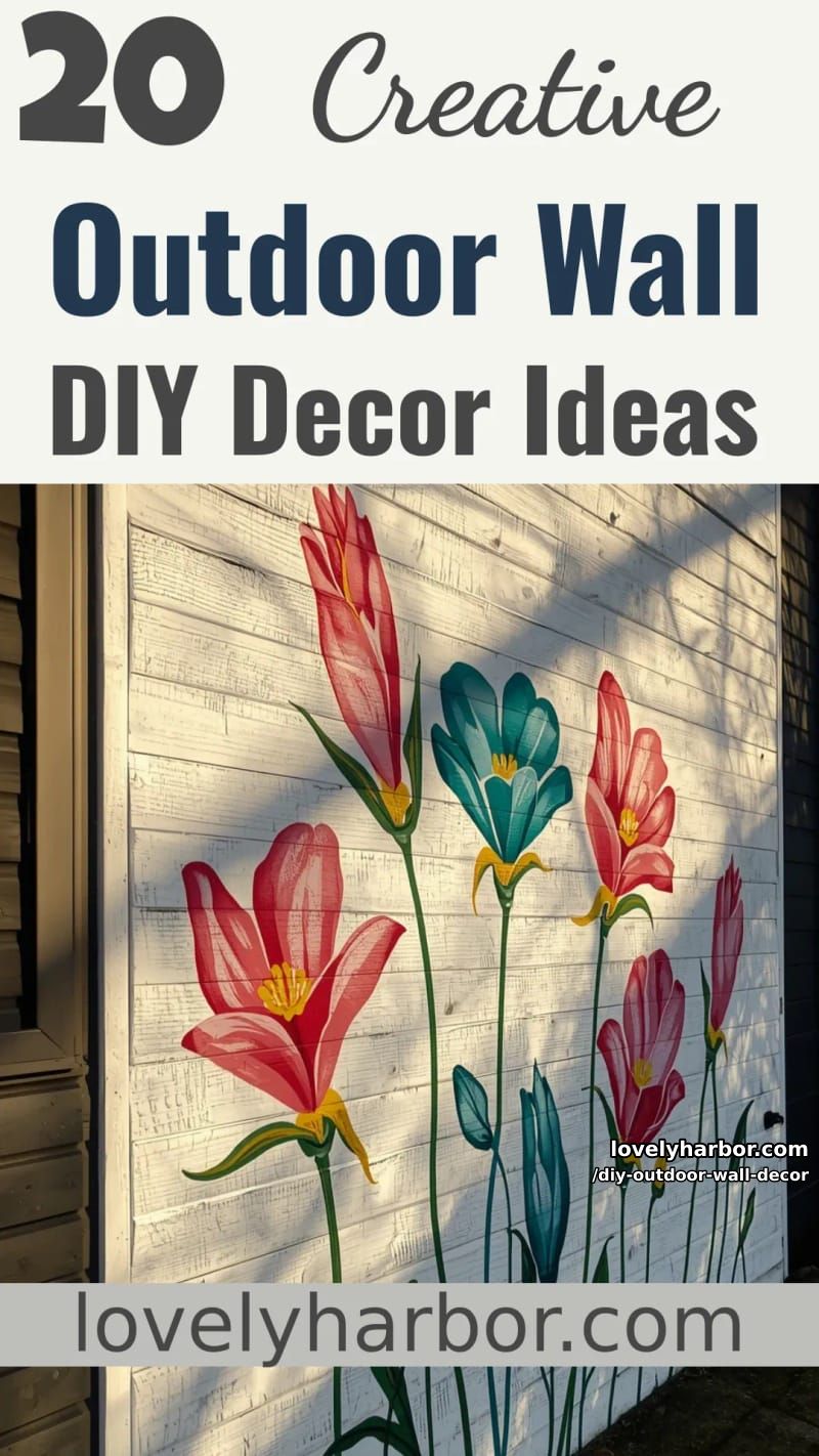20 Easy DIY Outdoor Wall Decor Ideas You'll Love 47 diy outdoor wall decor - Collage 46