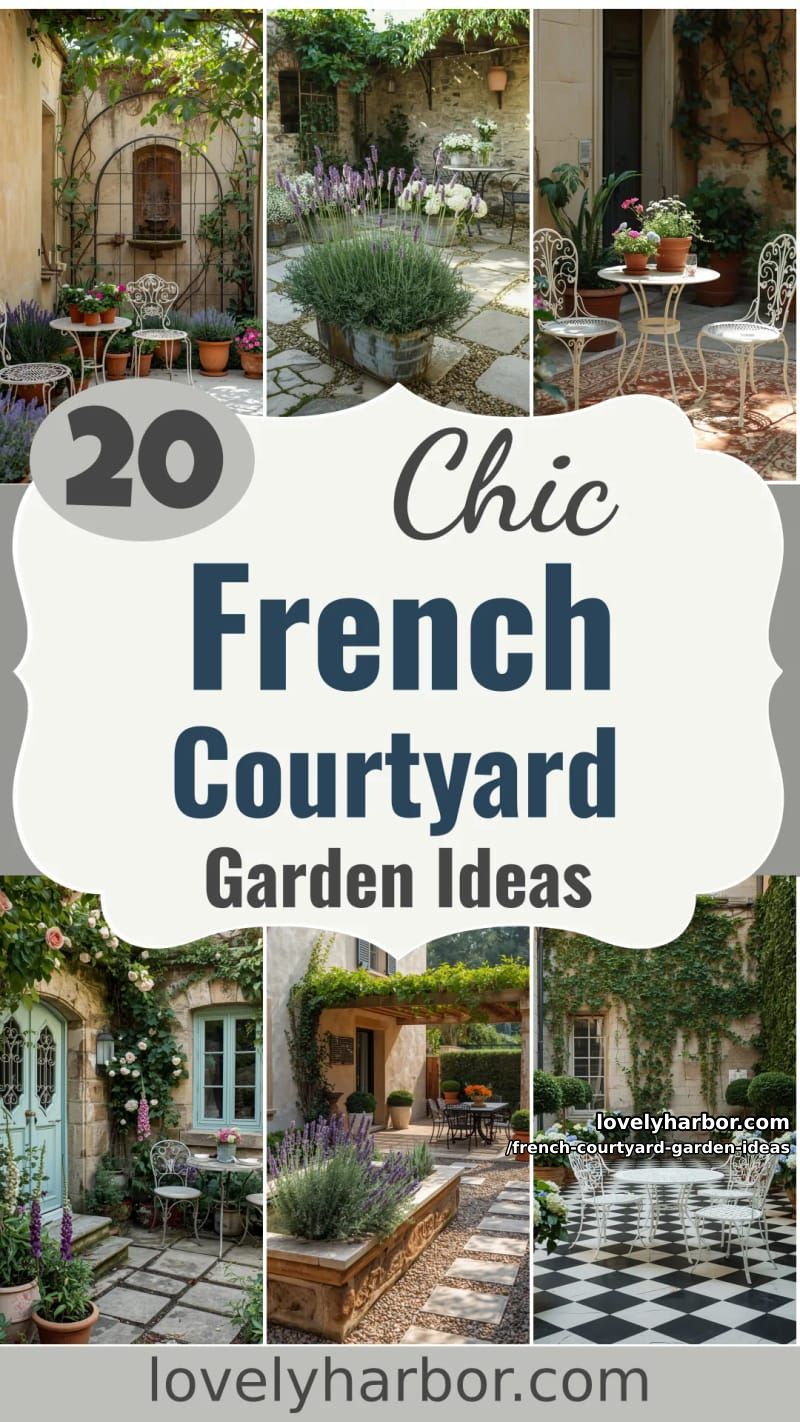 20 French Courtyard Garden Ideas Perfect for The Season 61 french courtyard garden ideas - Collage 60