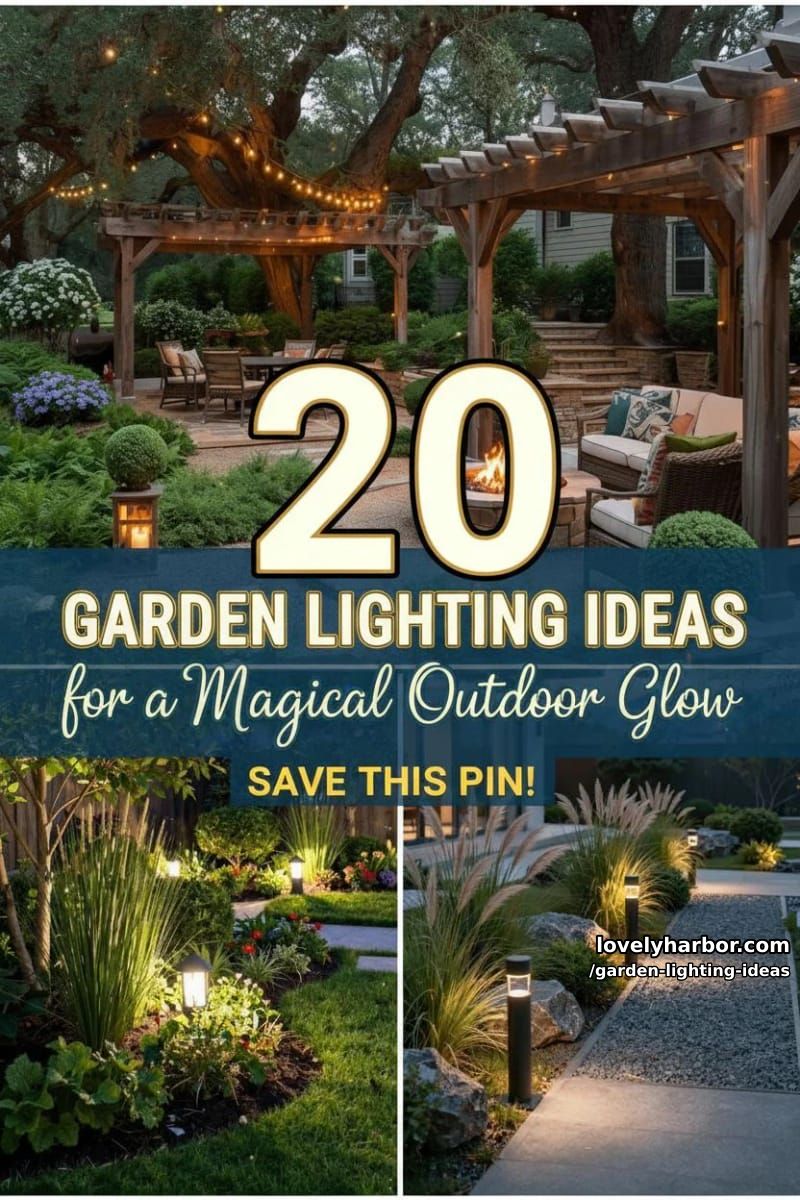 20 Garden Lighting Ideas for a Magical Outdoor Glow 47 garden lighting ideas - Collage 46