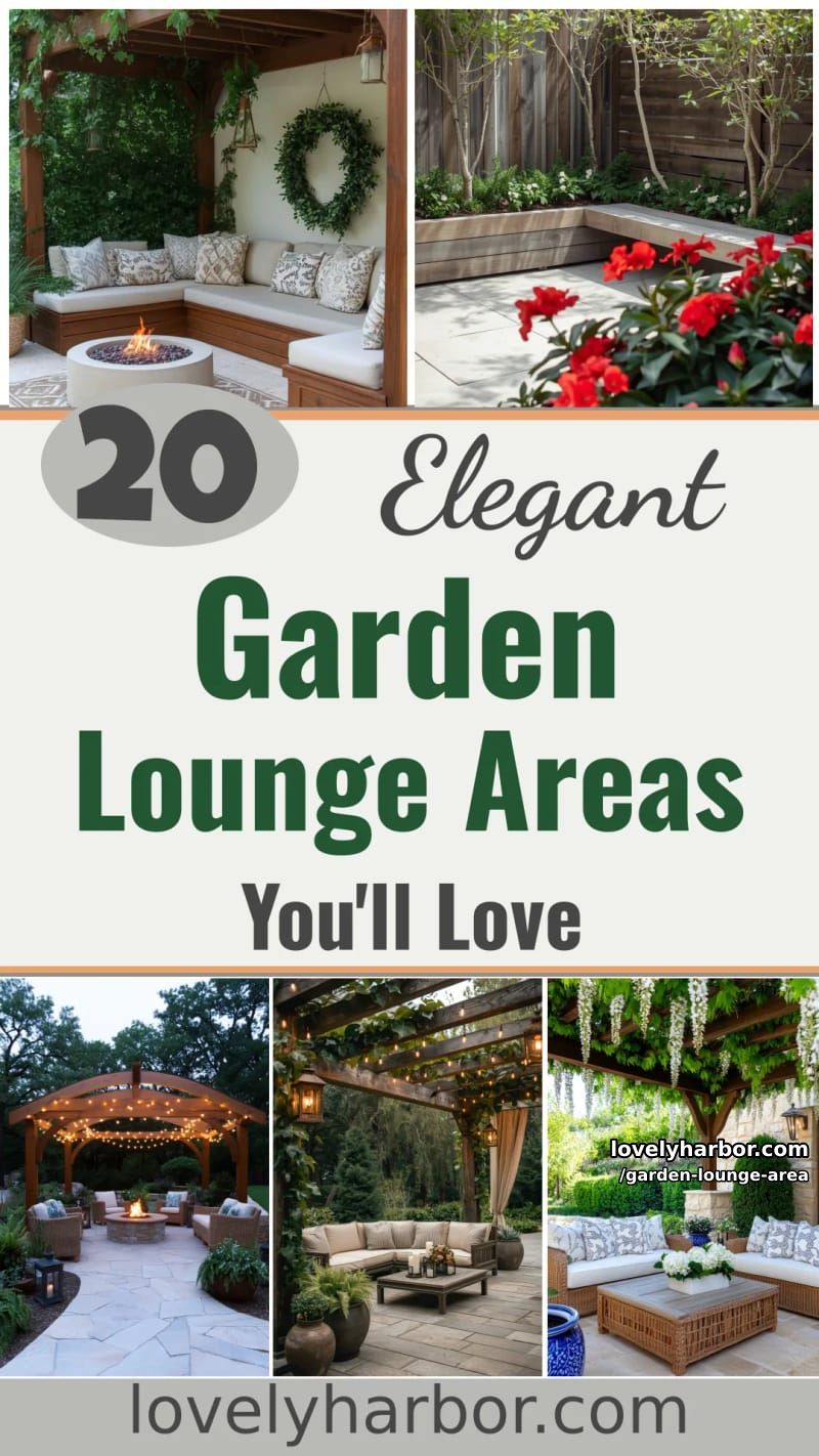 20 Elegant Garden Lounge Areas You'll Love 59 garden lounge area - Collage 58
