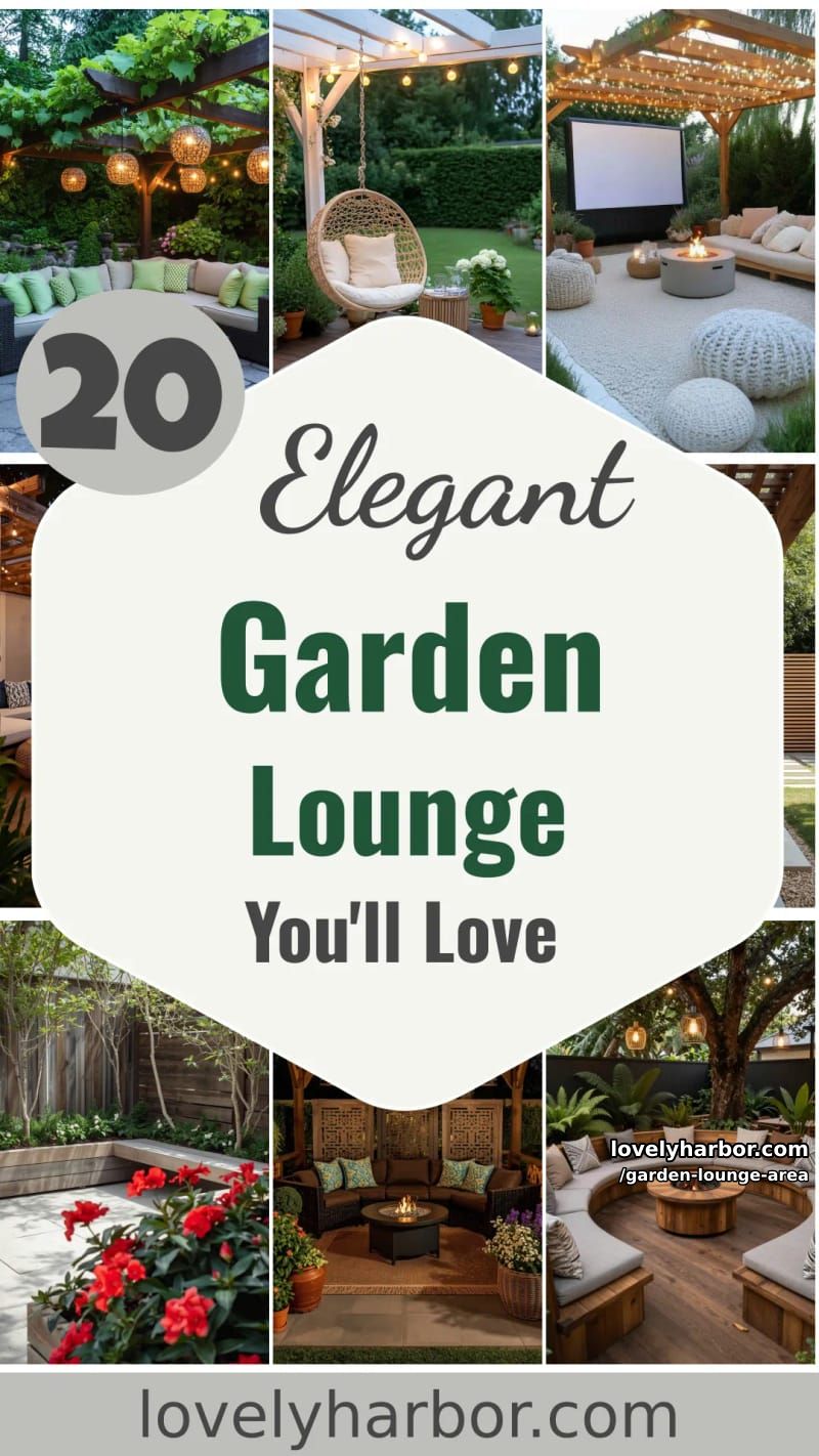 20 Elegant Garden Lounge Areas You'll Love 62 garden lounge area - Collage 61