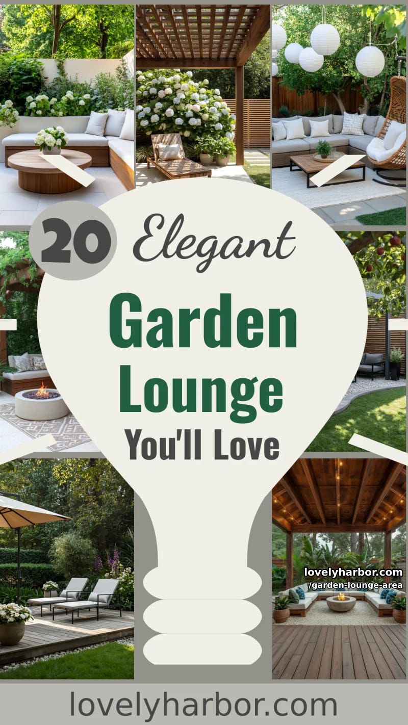 20 Elegant Garden Lounge Areas You'll Love 64 garden lounge area - Collage 63