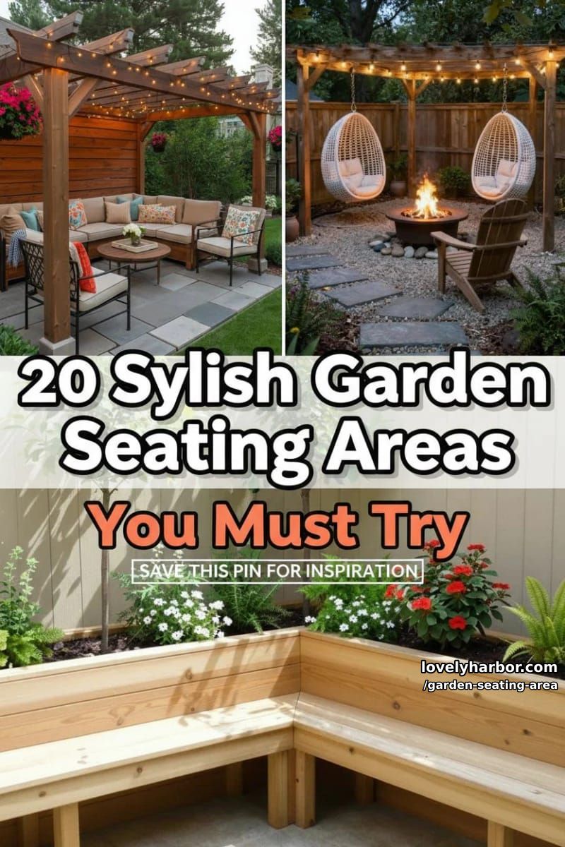 20 Elegant Garden Seating Areas to Elevate Your Outdoor Space 53 garden seating area - Collage 52