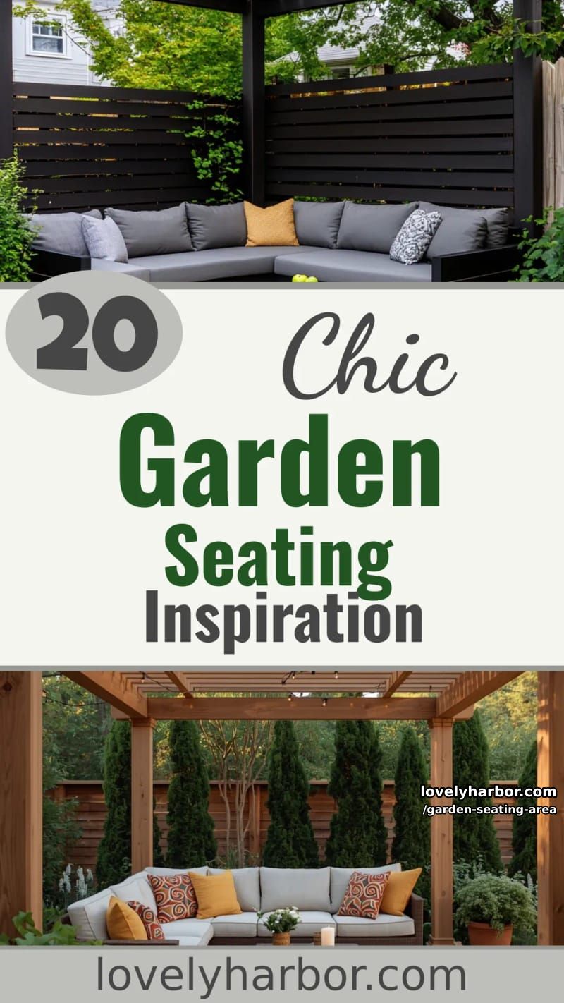 20 Elegant Garden Seating Areas to Elevate Your Outdoor Space 54 garden seating area - Collage 53