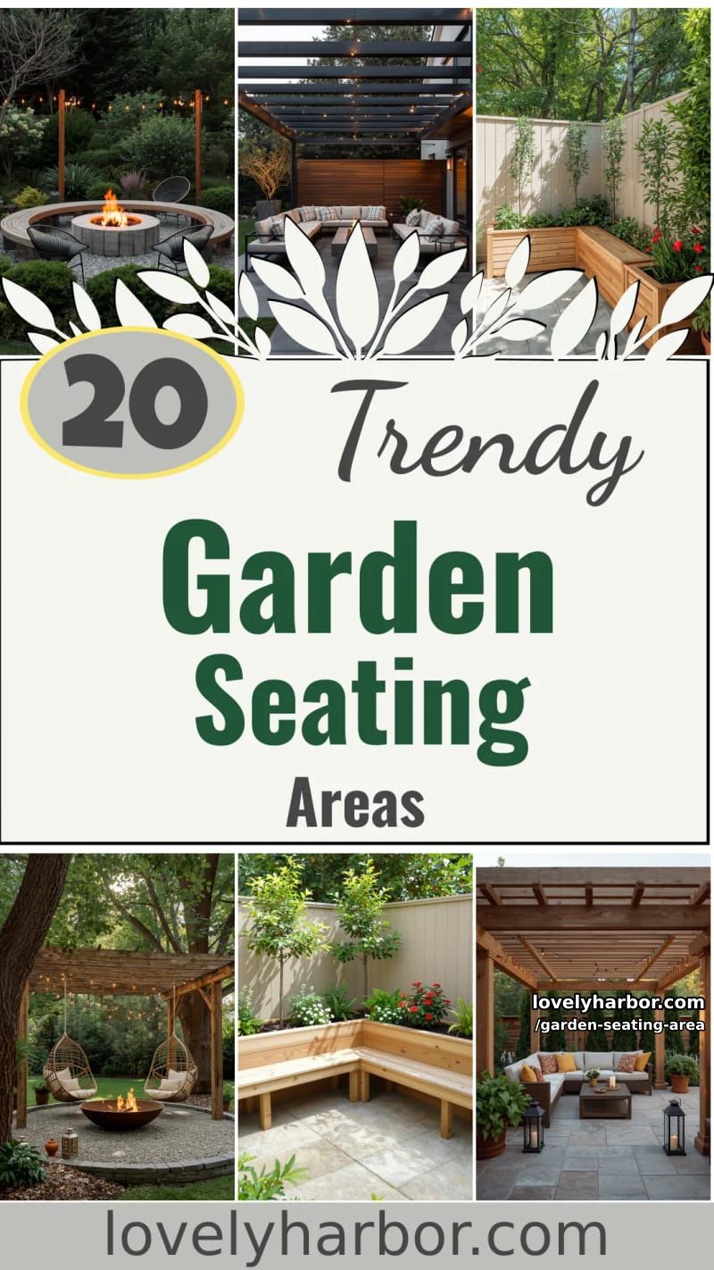 20 Elegant Garden Seating Areas to Elevate Your Outdoor Space 56 garden seating area - Collage 55