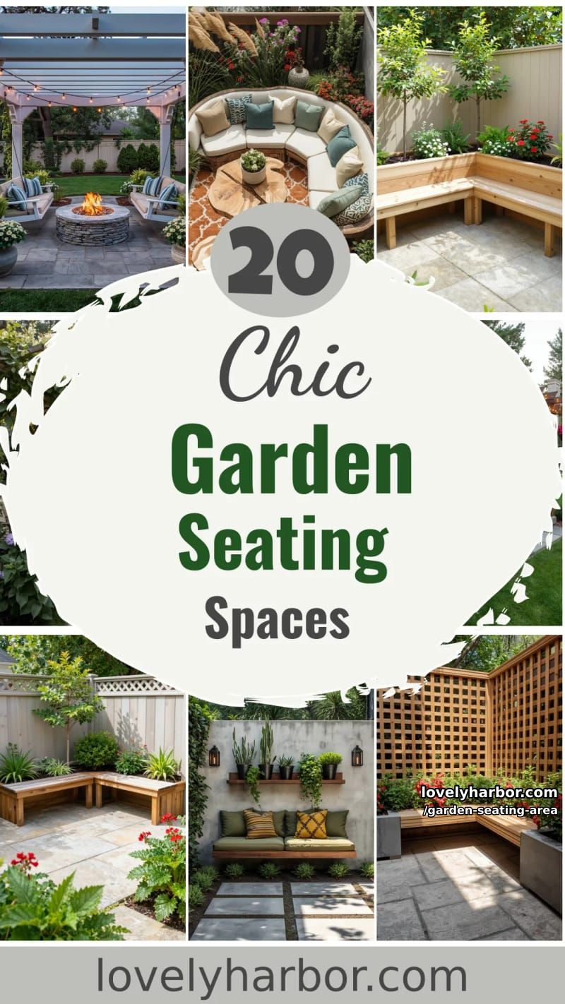 20 Elegant Garden Seating Areas to Elevate Your Outdoor Space 57 garden seating area - Collage 56
