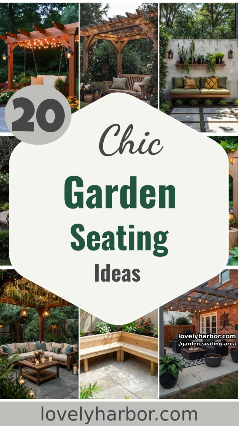 20 Elegant Garden Seating Areas to Elevate Your Outdoor Space 59 garden seating area - Collage 58
