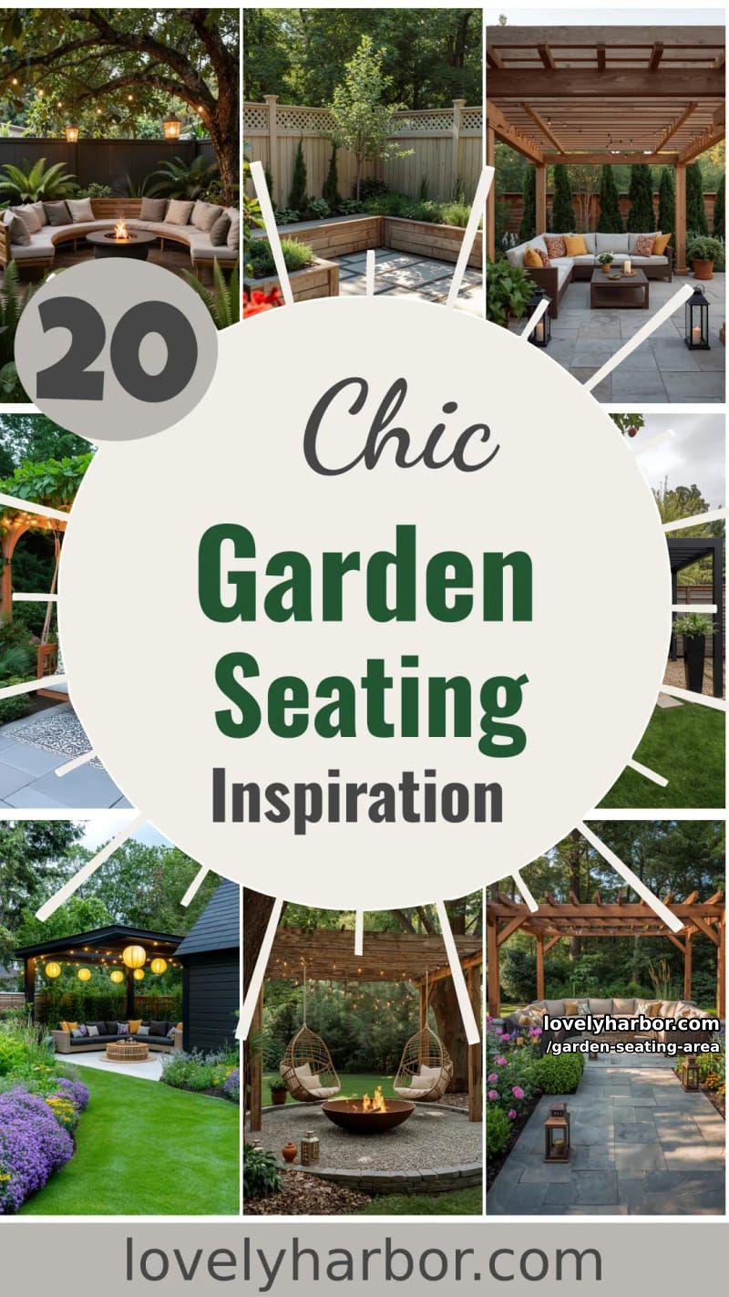 20 Elegant Garden Seating Areas to Elevate Your Outdoor Space 60 garden seating area - Collage 59