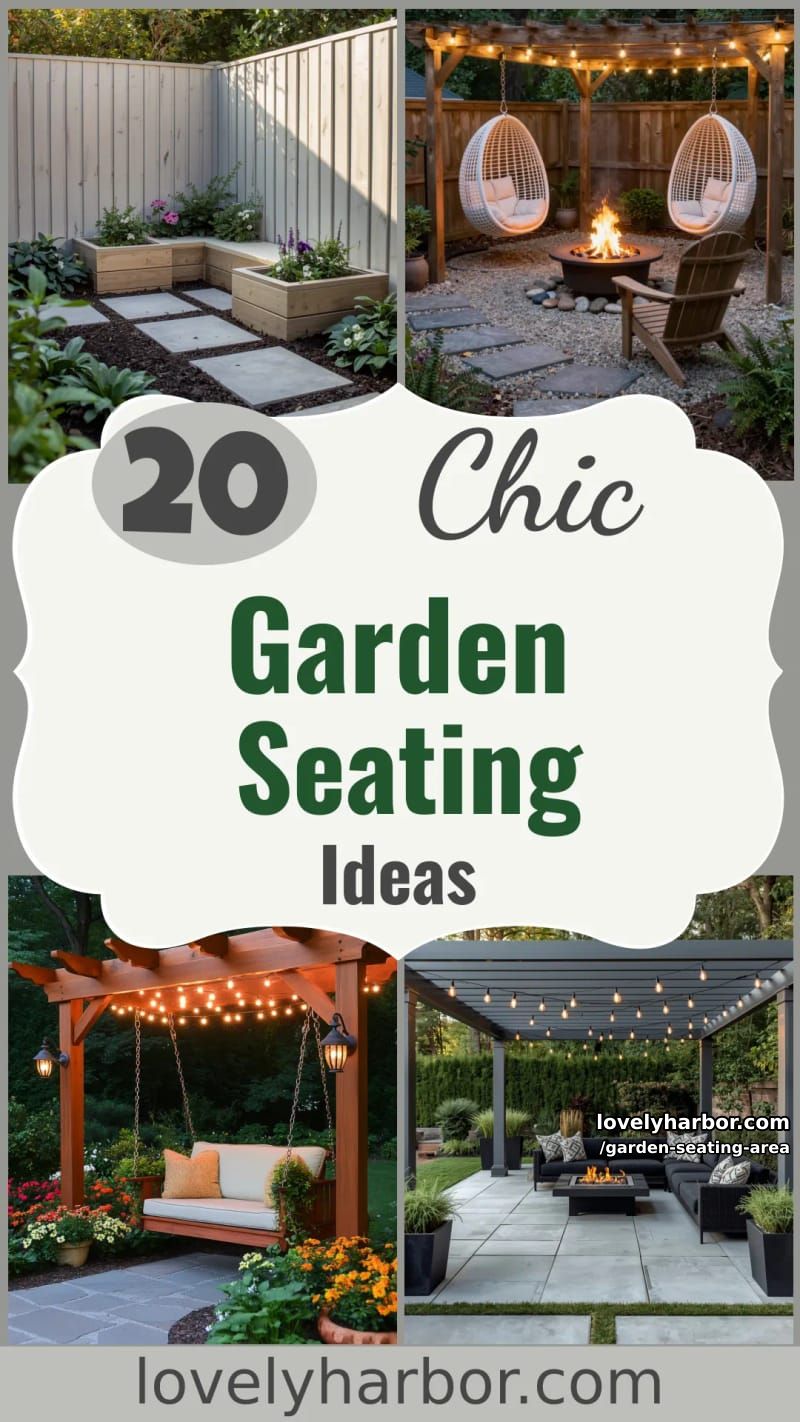 20 Elegant Garden Seating Areas to Elevate Your Outdoor Space 61 garden seating area - Collage 60