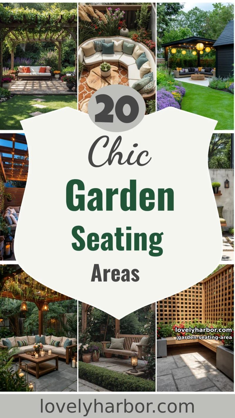 20 Elegant Garden Seating Areas to Elevate Your Outdoor Space 63 garden seating area - Collage 62