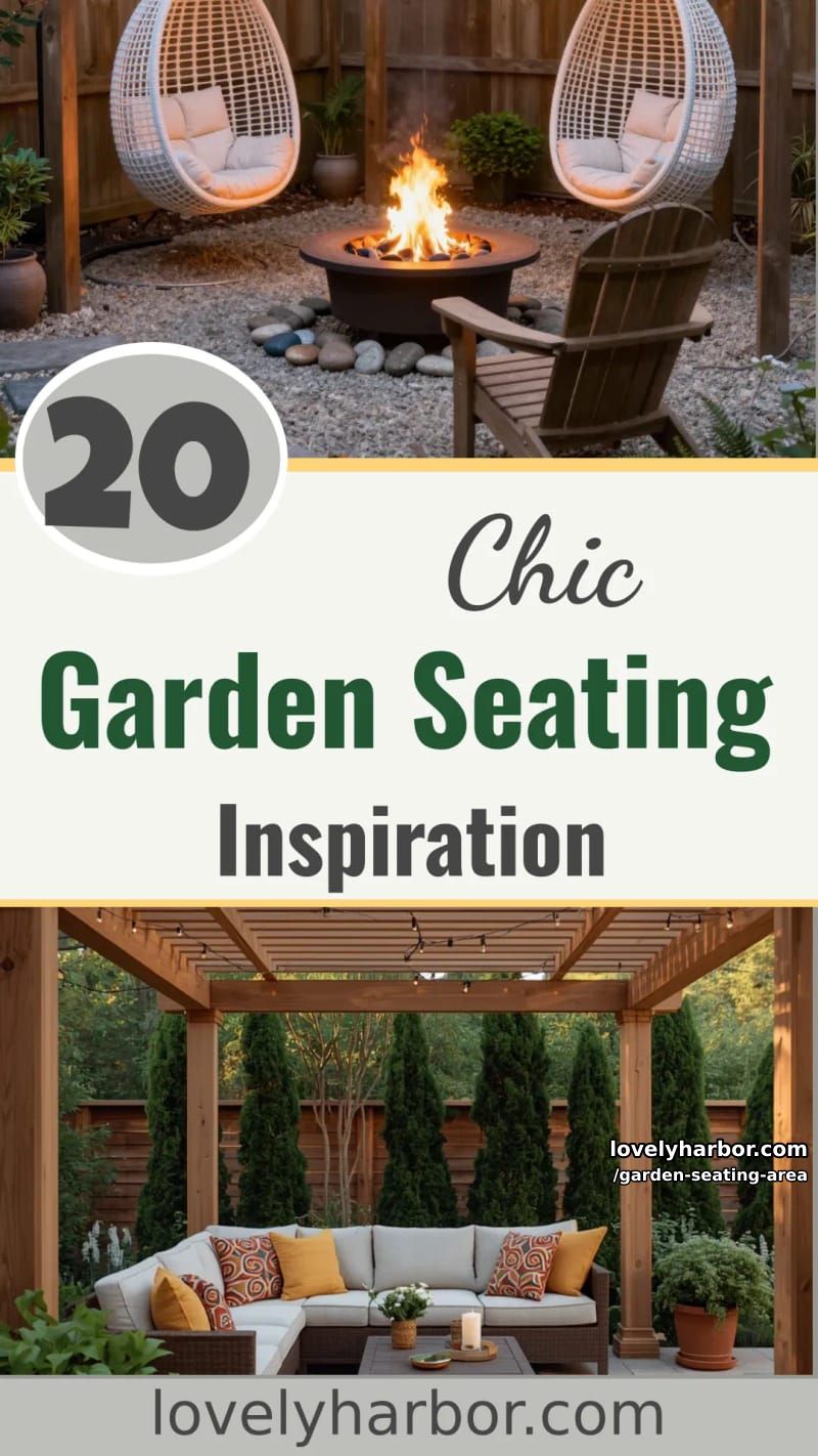 20 Elegant Garden Seating Areas to Elevate Your Outdoor Space 65 garden seating area - Collage 64