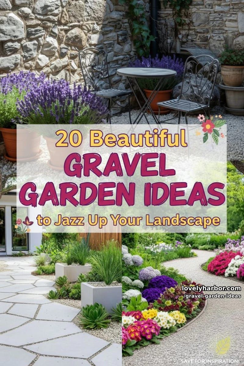 20 Beautiful Gravel Garden Ideas to Jazz Up Your Landscape 50 gravel garden ideas - Collage 49