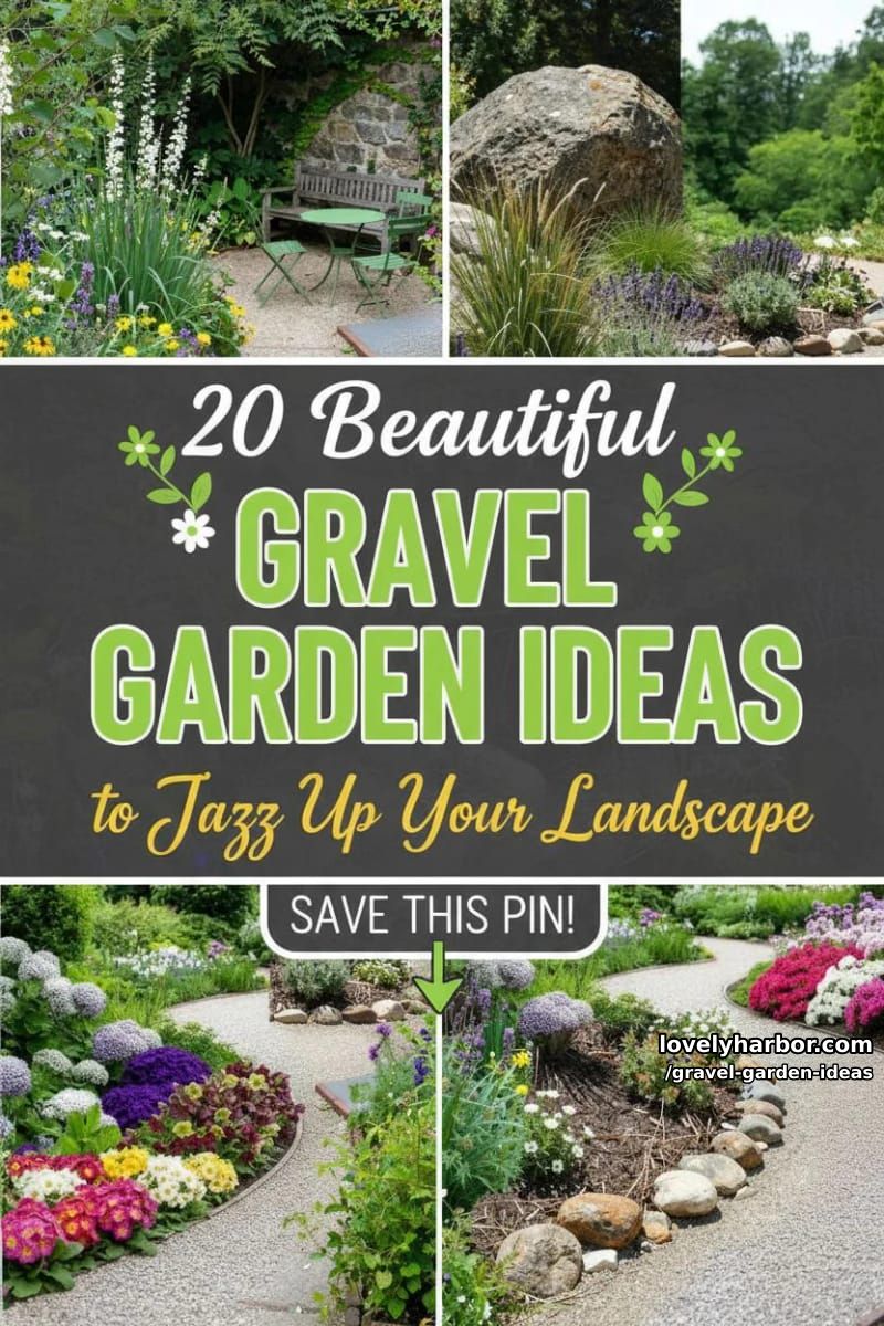 20 Beautiful Gravel Garden Ideas to Jazz Up Your Landscape 51 gravel garden ideas - Collage 50