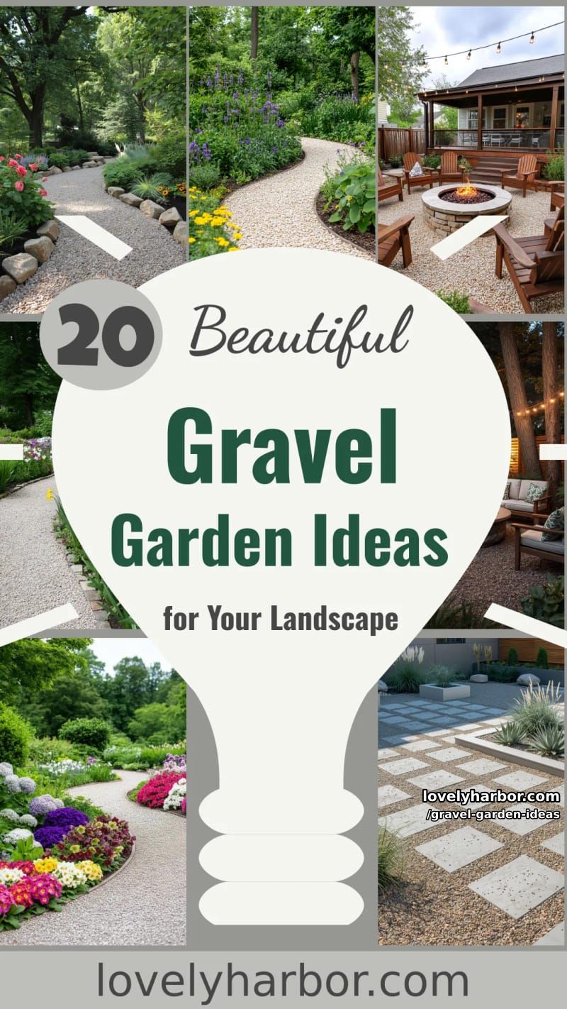 20 Beautiful Gravel Garden Ideas to Jazz Up Your Landscape 54 gravel garden ideas - Collage 53