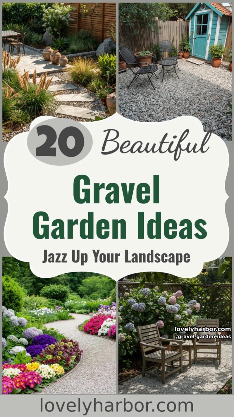 20 Beautiful Gravel Garden Ideas to Jazz Up Your Landscape 60 gravel garden ideas - Collage 59