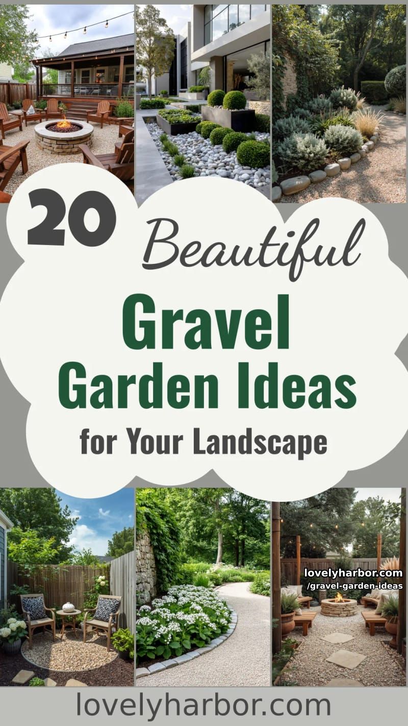 20 Beautiful Gravel Garden Ideas to Jazz Up Your Landscape 61 gravel garden ideas - Collage 60