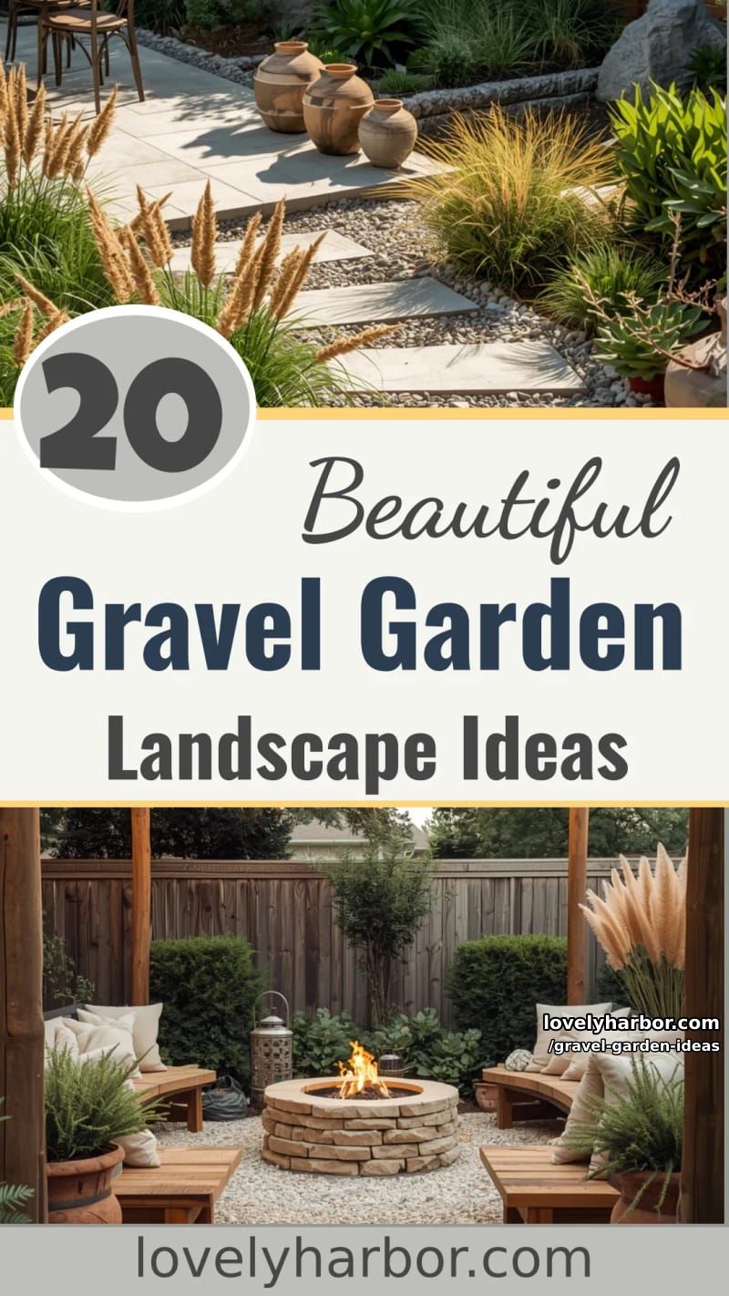 20 Beautiful Gravel Garden Ideas to Jazz Up Your Landscape 62 gravel garden ideas - Collage 61