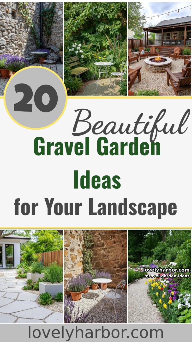 20 Beautiful Gravel Garden Ideas to Jazz Up Your Landscape 65 gravel garden ideas - Collage 64