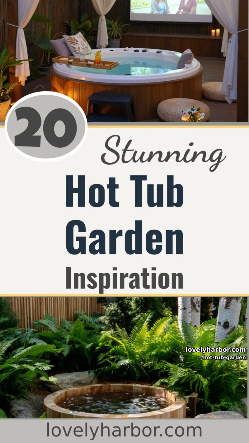 20 Inspiring Hot Tub Gardens for Modern Outdoor Living 63 hot tub garden - Collage 62