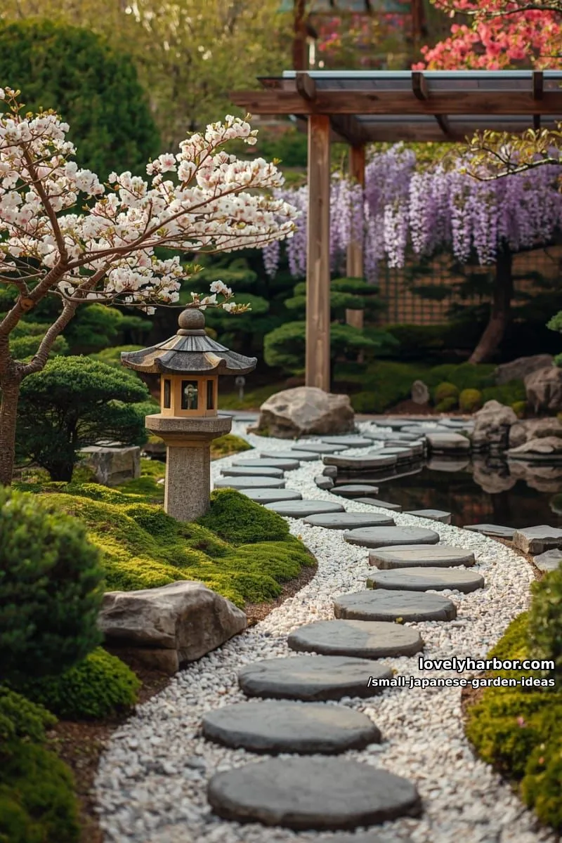 20 Small Japanese Garden Ideas for a Zen Atmosphere 25 japanese-style garden collage with cherry blossoms, wisteria, camellias, and evergreens. 1