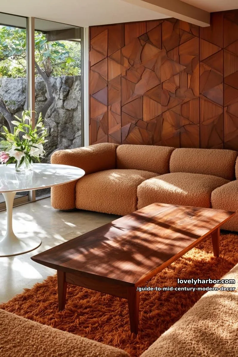 Guide to Mid-Century Modern Decor (2026 Edition) 8 materials & textures 1