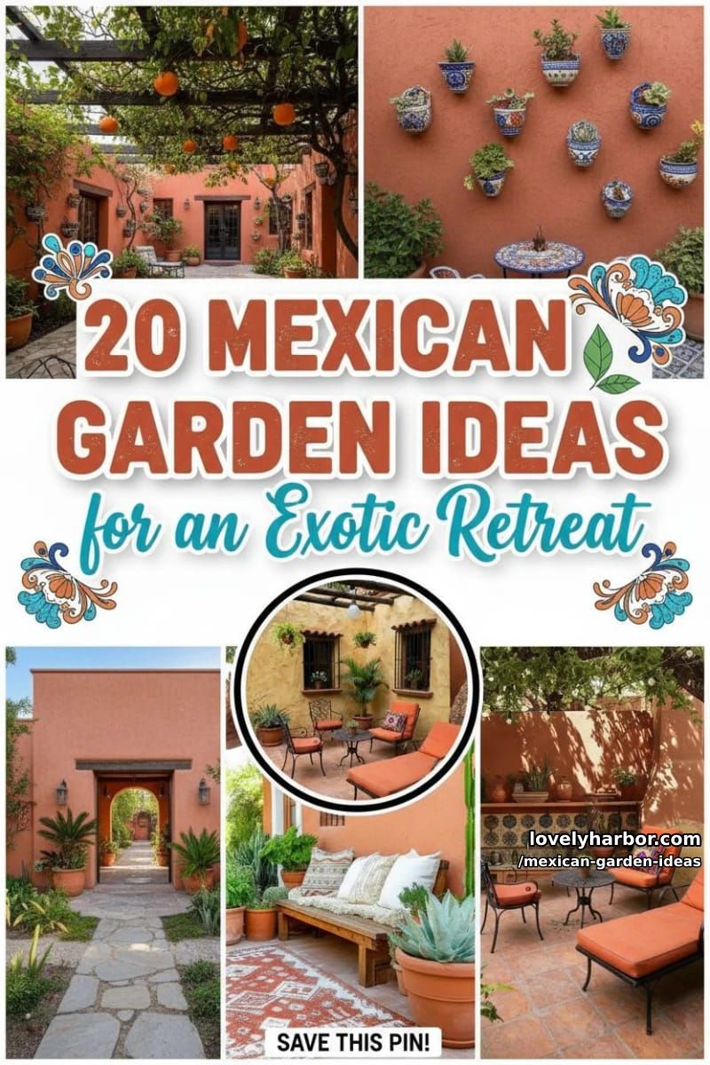 20 Mexican Garden Ideas for an Exotic Retreat 56 mexican garden ideas - Collage 55