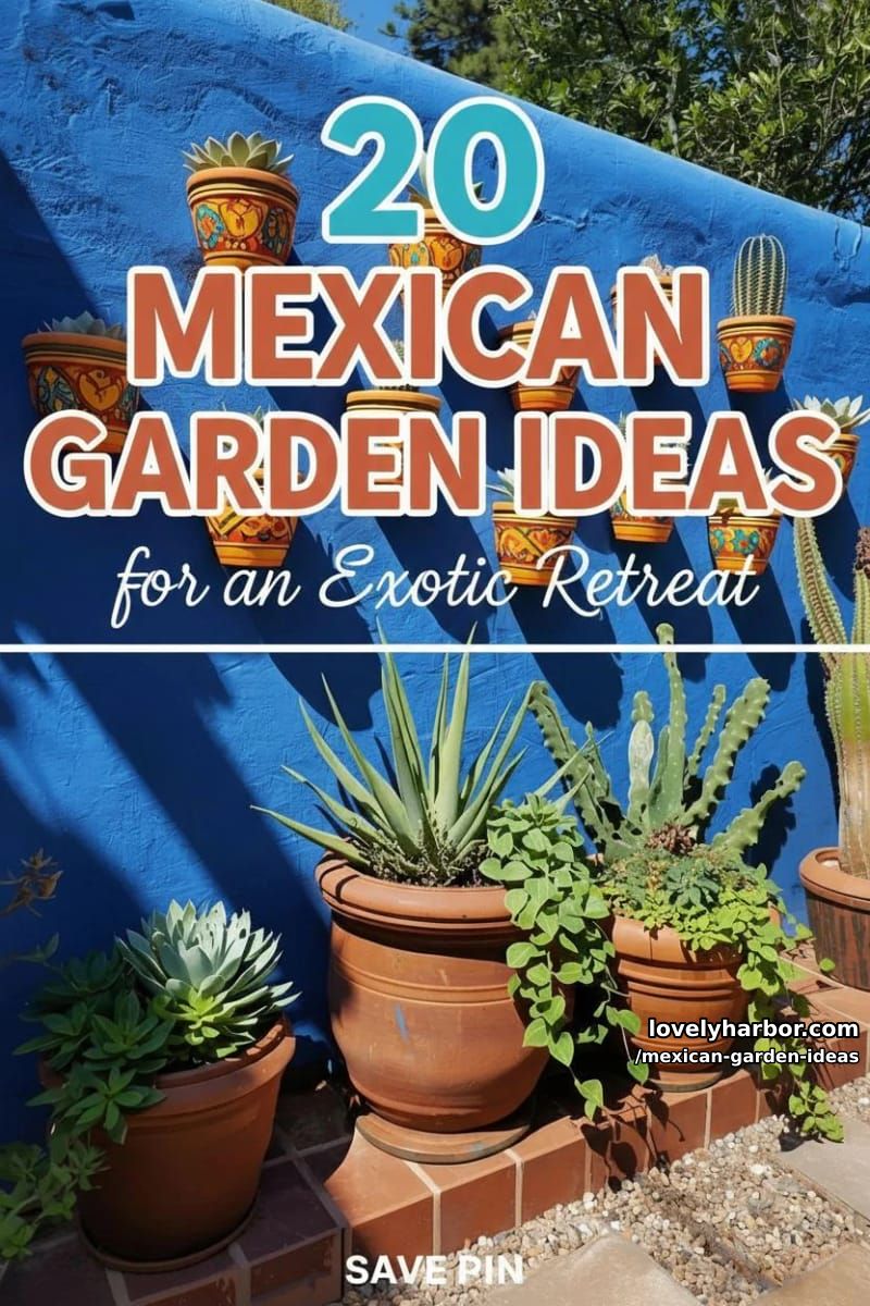 20 Mexican Garden Ideas for an Exotic Retreat 57 mexican garden ideas - Collage 56