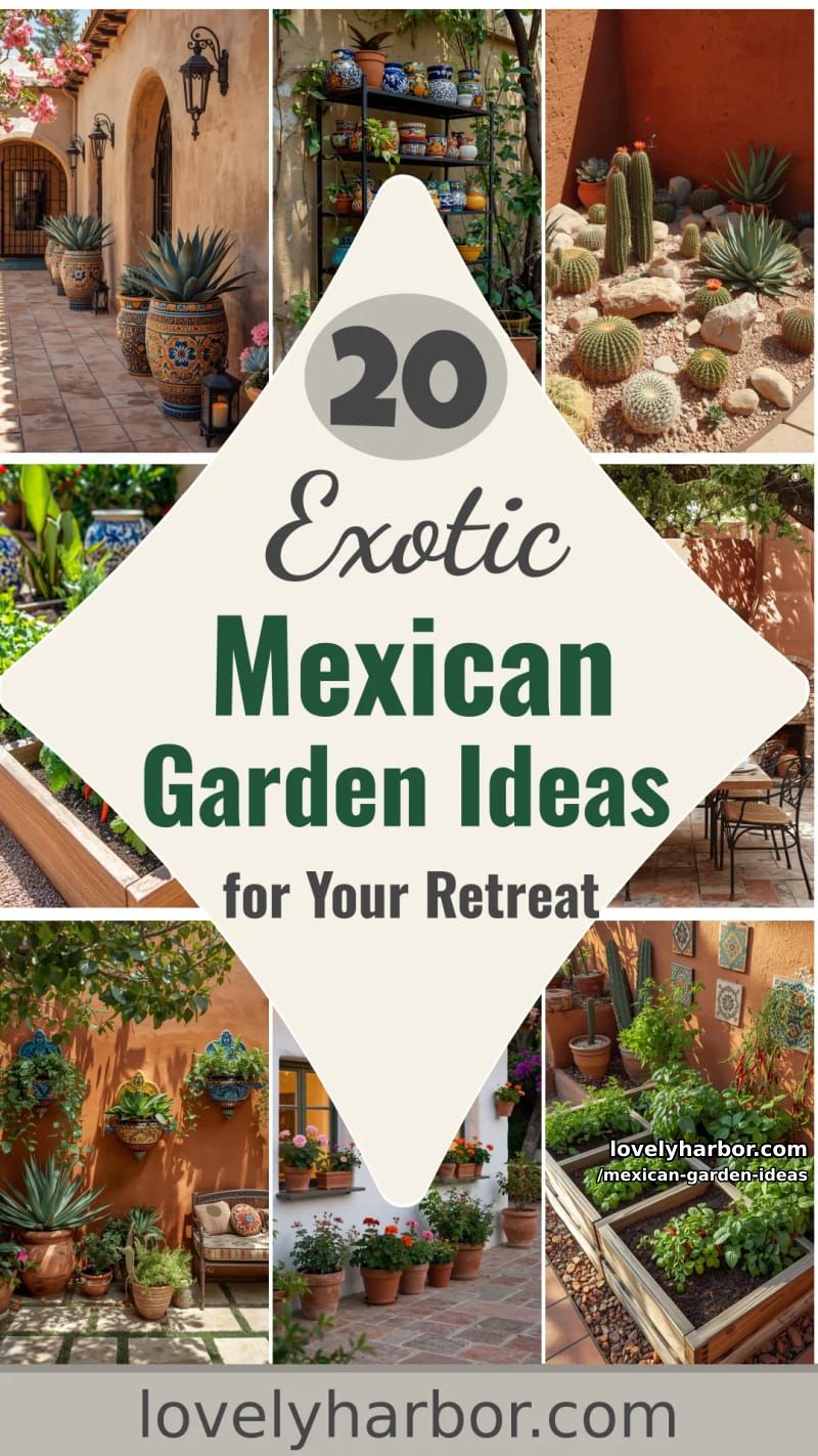 20 Mexican Garden Ideas for an Exotic Retreat 65 mexican garden ideas - Collage 64
