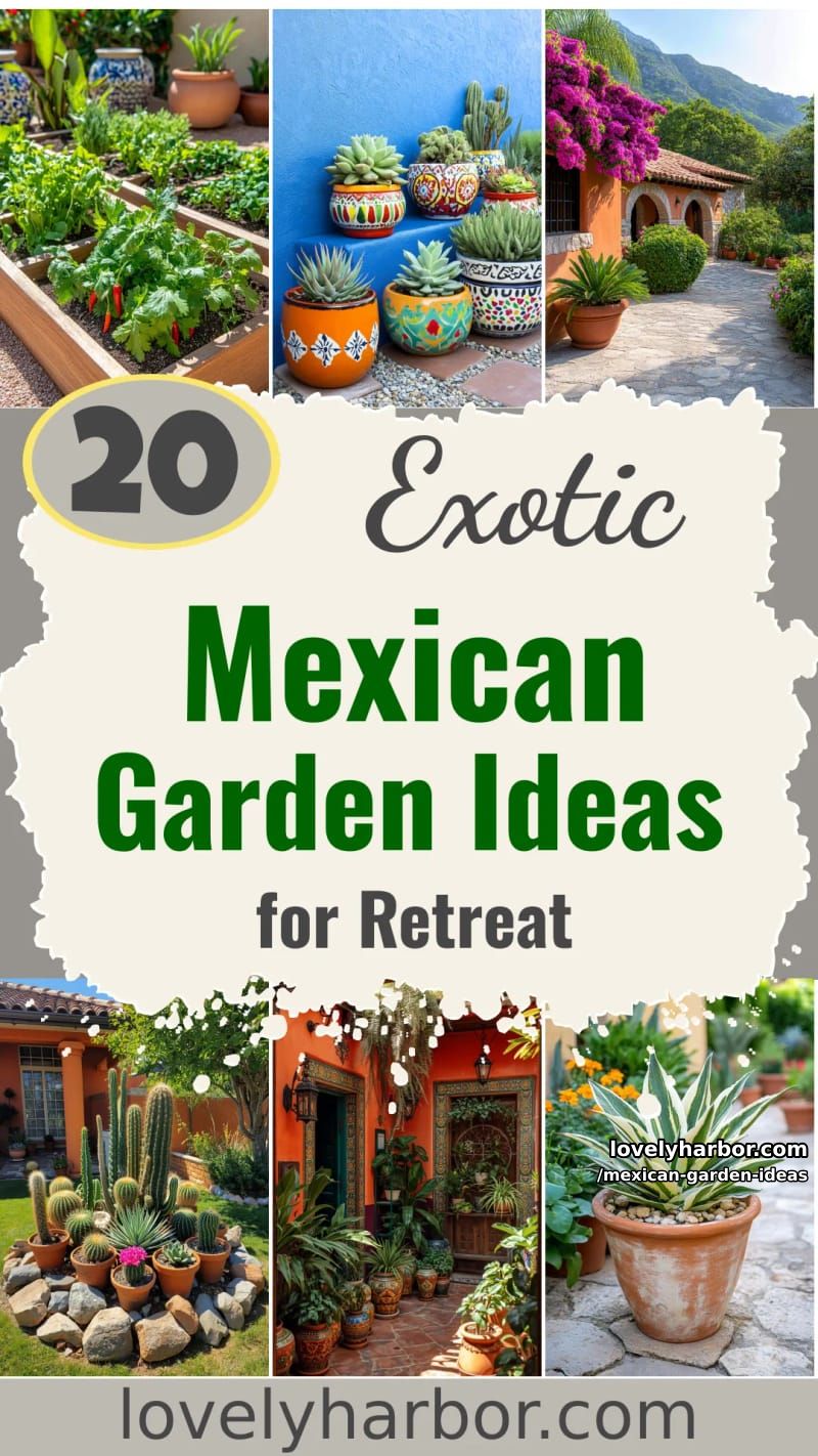 20 Mexican Garden Ideas for an Exotic Retreat 68 mexican garden ideas - Collage 67