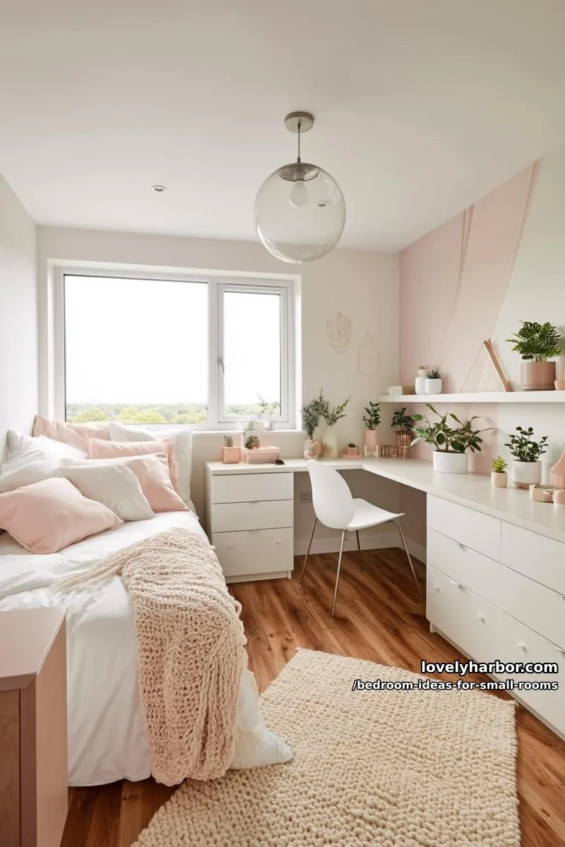 23 Unique Bedroom Ideas for Small Rooms 20 minimalist bedroom with single bed, compact desk, and soft accents. 1