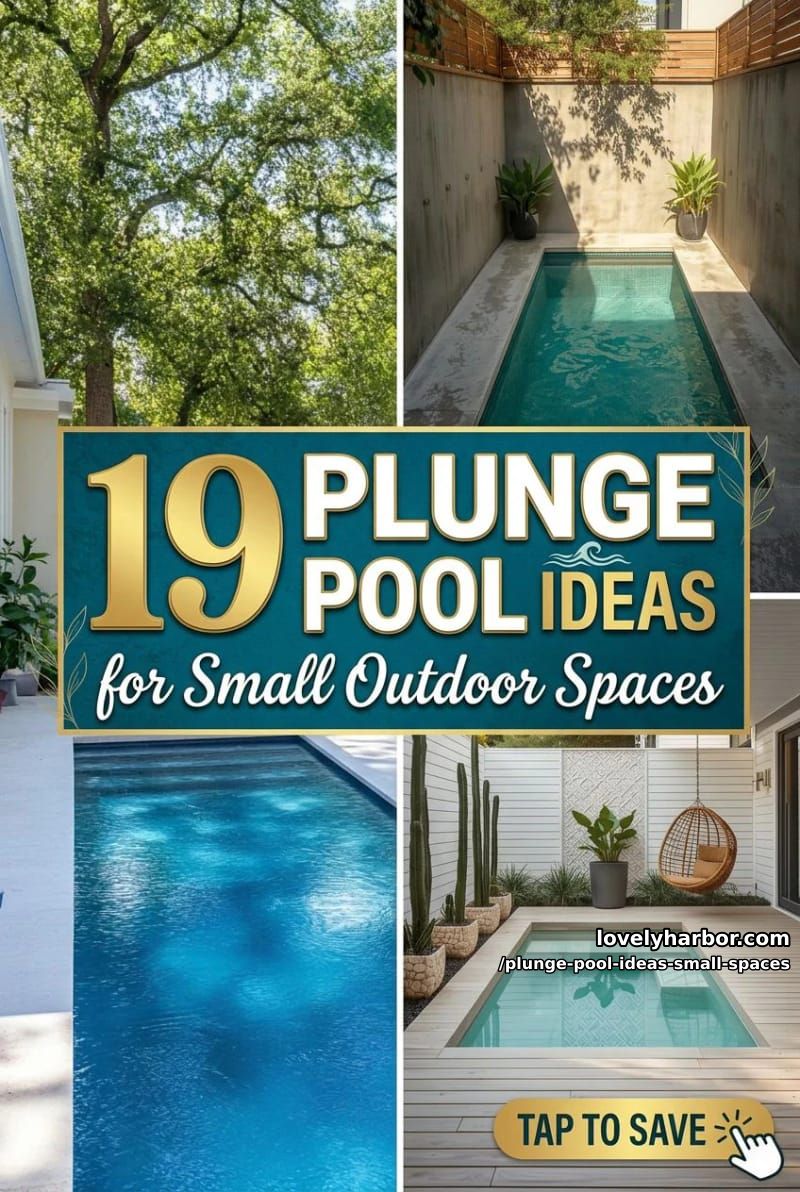 19 Plunge Pool Ideas for Small Outdoor Spaces 52 plunge pool ideas small spaces - Collage 51