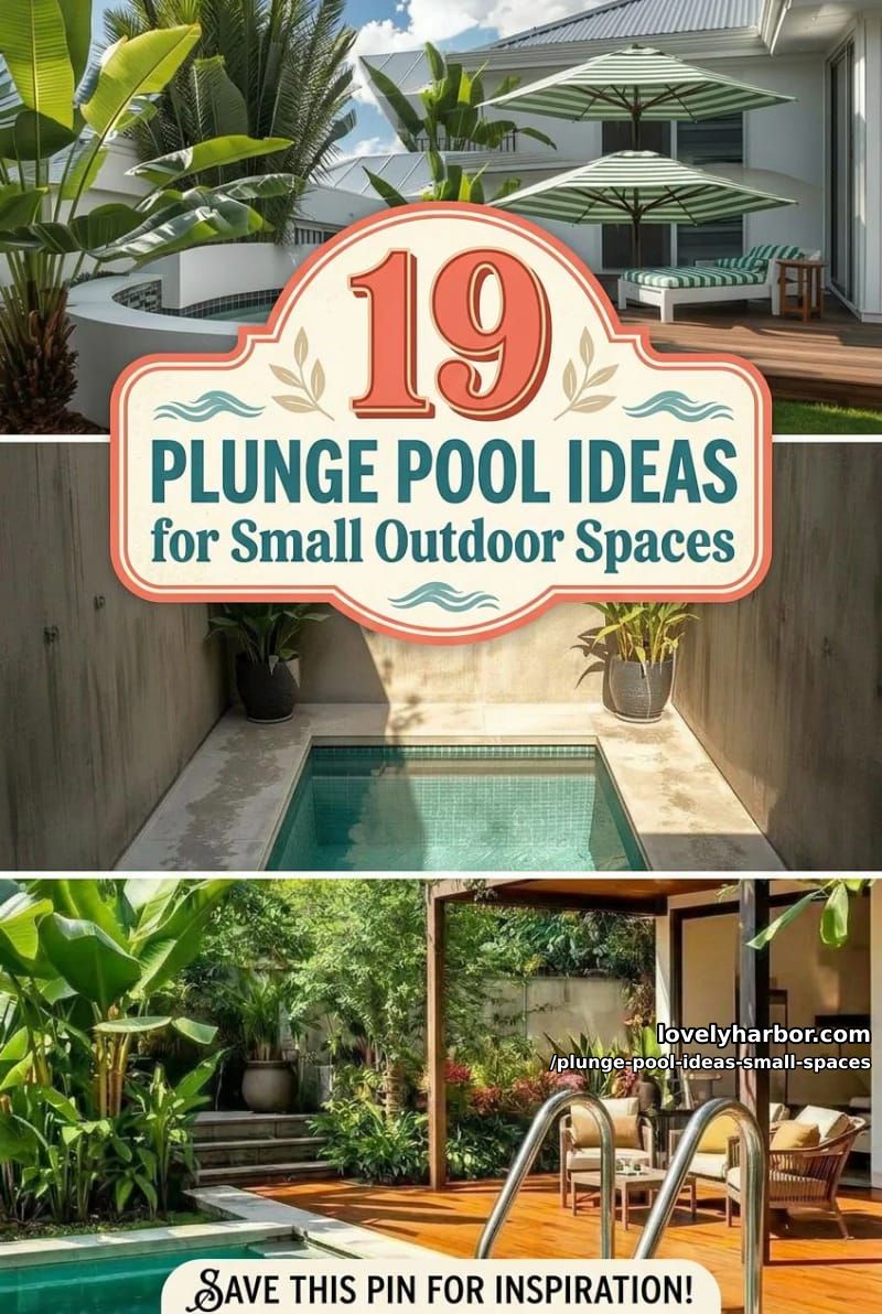 19 Plunge Pool Ideas for Small Outdoor Spaces 54 plunge pool ideas small spaces - Collage 53