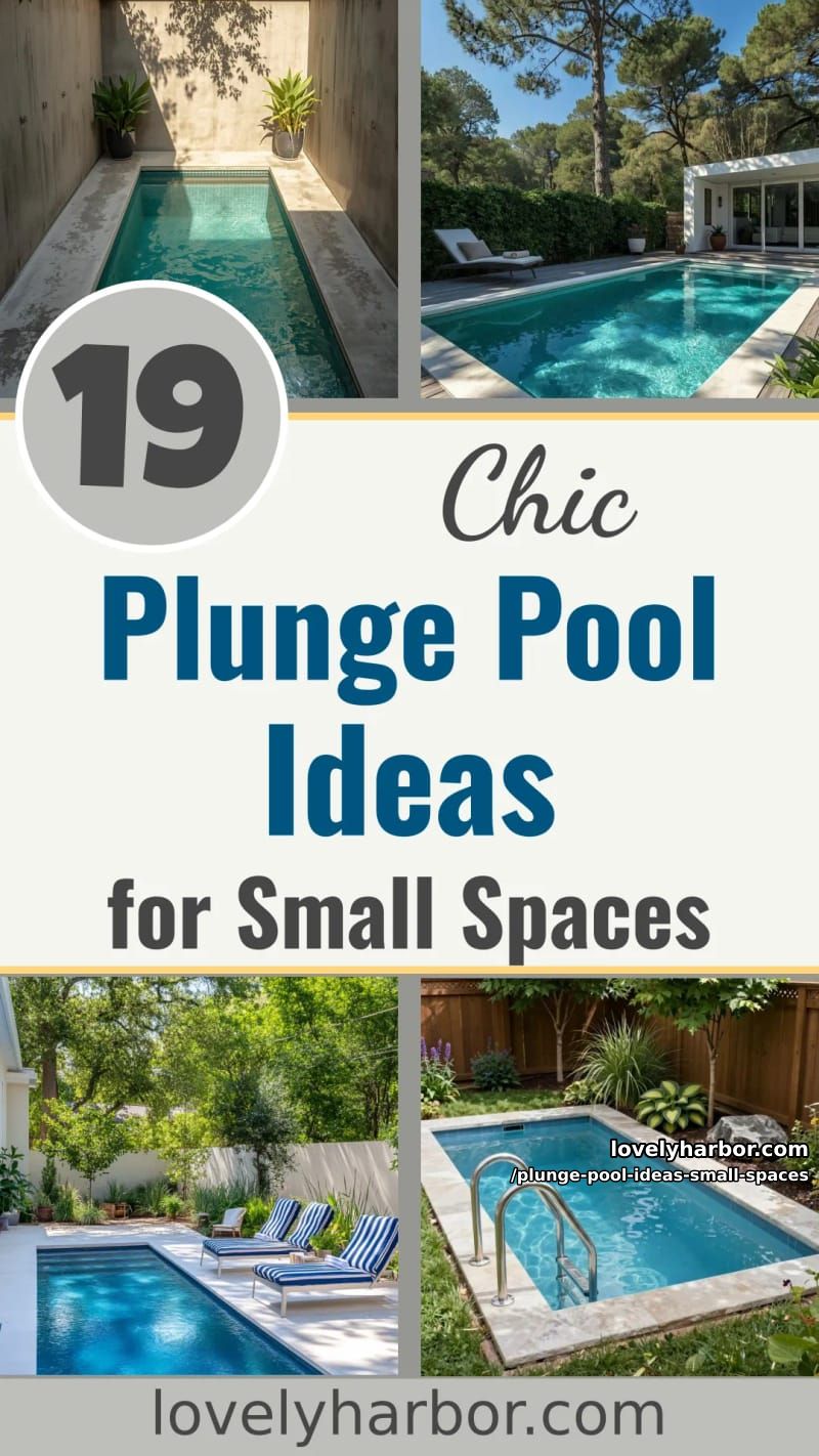 19 Plunge Pool Ideas for Small Outdoor Spaces 57 plunge pool ideas small spaces - Collage 56