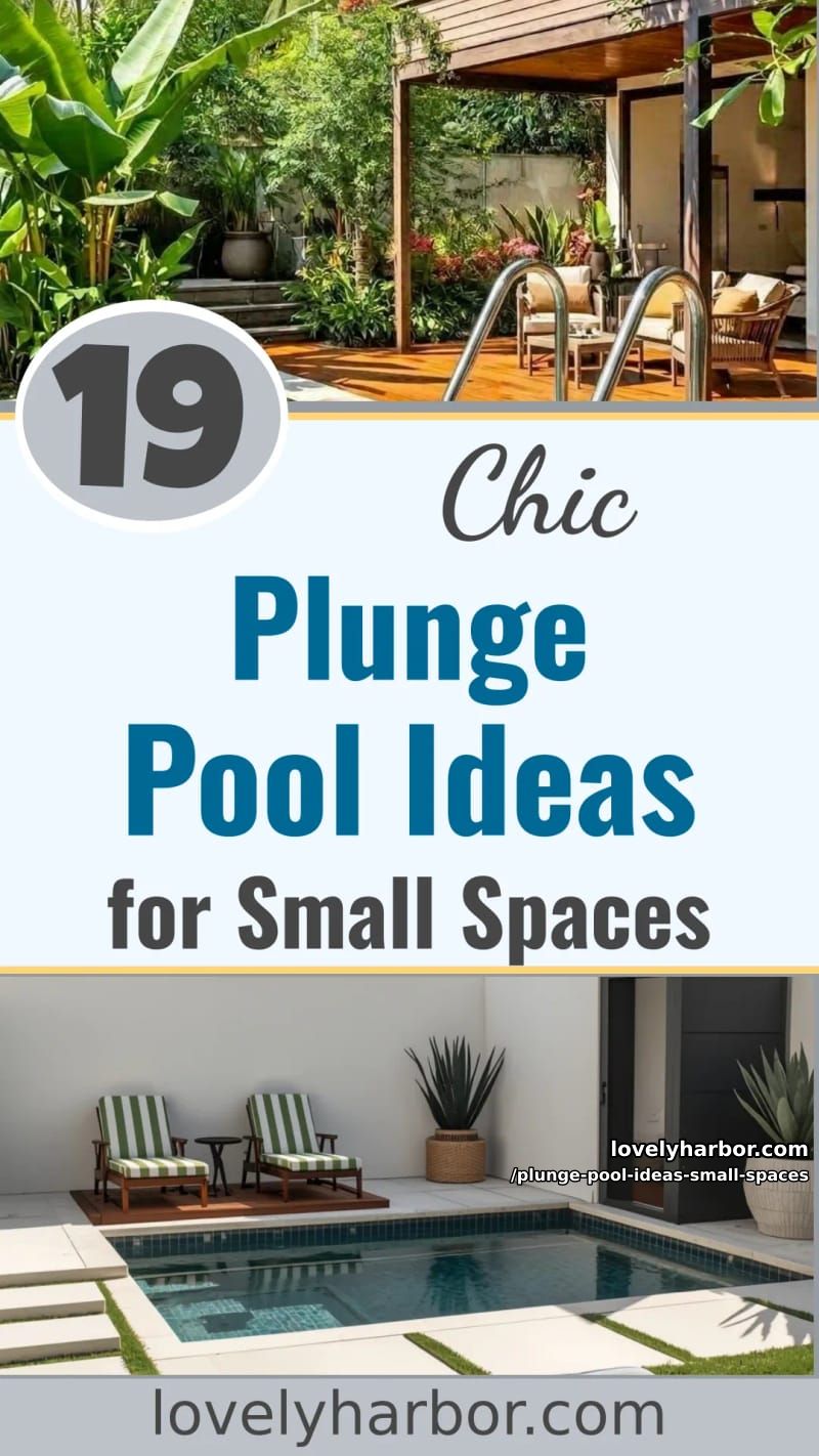 19 Plunge Pool Ideas for Small Outdoor Spaces 58 plunge pool ideas small spaces - Collage 57