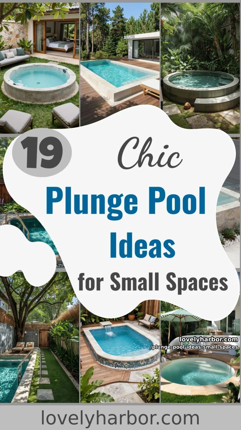 19 Plunge Pool Ideas for Small Outdoor Spaces 59 plunge pool ideas small spaces - Collage 58