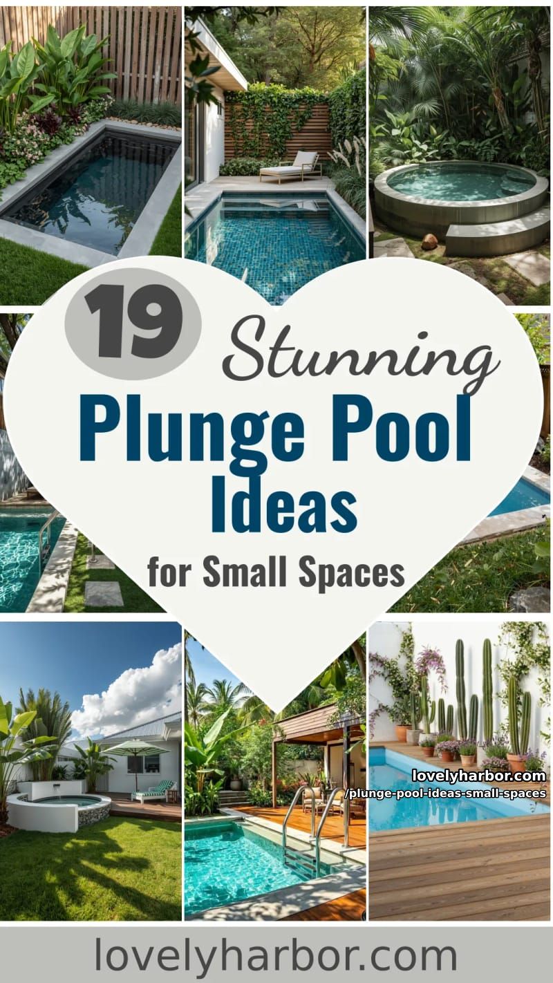 19 Plunge Pool Ideas for Small Outdoor Spaces 60 plunge pool ideas small spaces - Collage 59