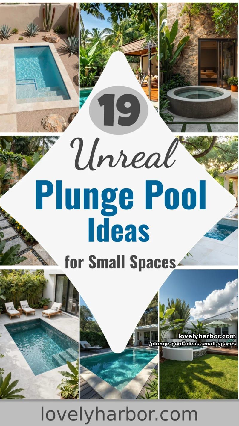 19 Plunge Pool Ideas for Small Outdoor Spaces 61 plunge pool ideas small spaces - Collage 60