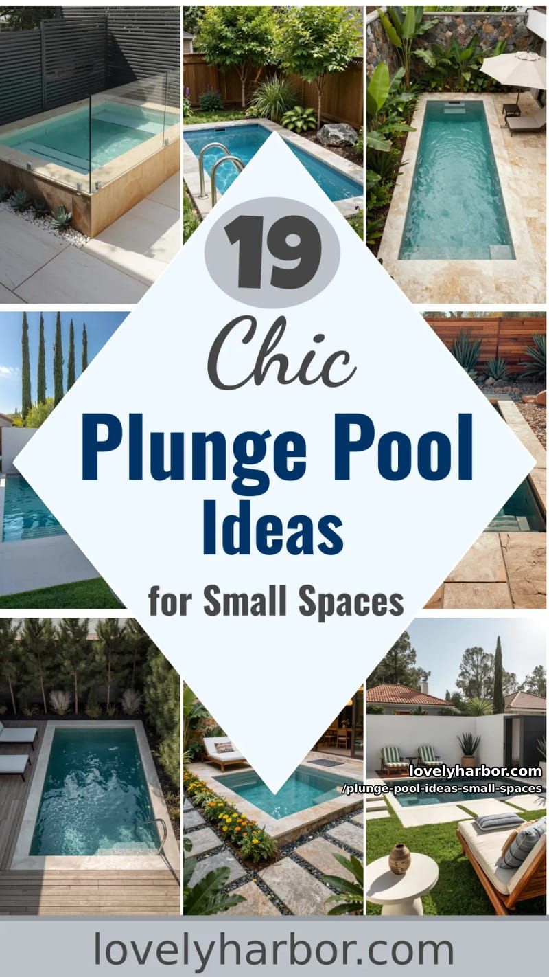 19 Plunge Pool Ideas for Small Outdoor Spaces 62 plunge pool ideas small spaces - Collage 61