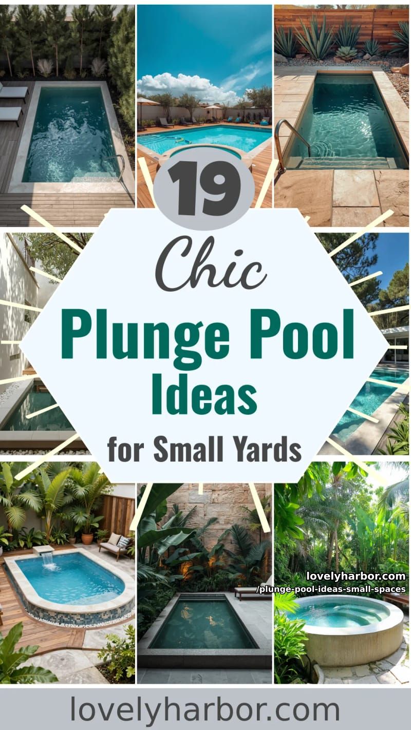 19 Plunge Pool Ideas for Small Outdoor Spaces 64 plunge pool ideas small spaces - Collage 63