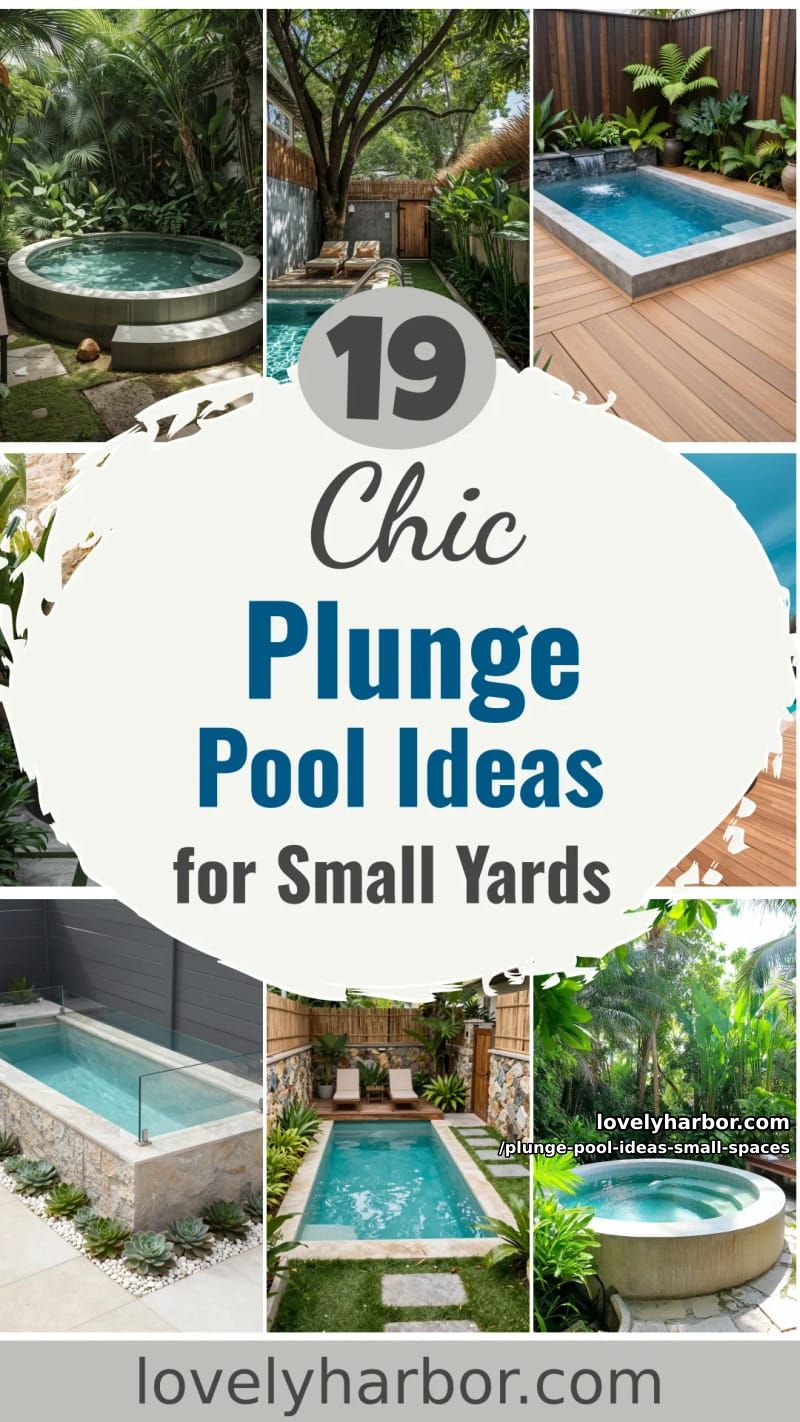 19 Plunge Pool Ideas for Small Outdoor Spaces 65 plunge pool ideas small spaces - Collage 64