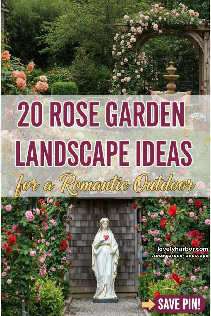 20 Rose Garden Landscape Ideas with Heavenly Charm 50 rose garden landscape - Collage 49