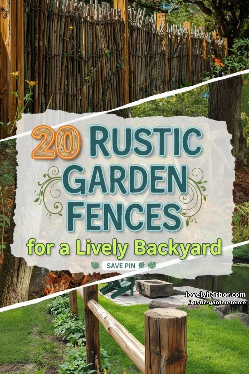 20 Rustic Garden Fence Designs to Liven Up Your Backyard 47 rustic garden fence - Collage 47